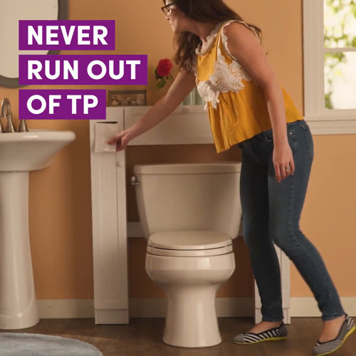 Latitude Run® Jordane Freestanding OverTheToilet Storage & Reviews